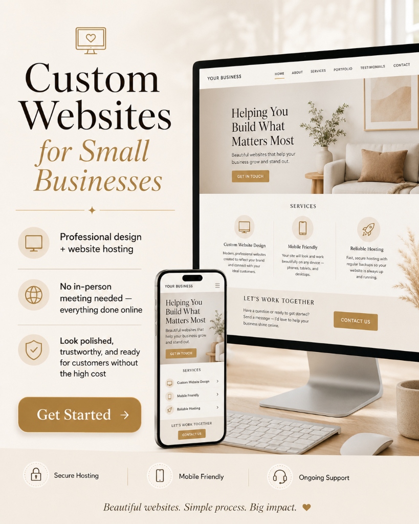Custom Websites for Small Businesses Showcase