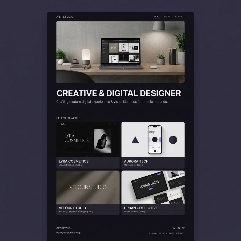 Freelancer Portfolio Website Design